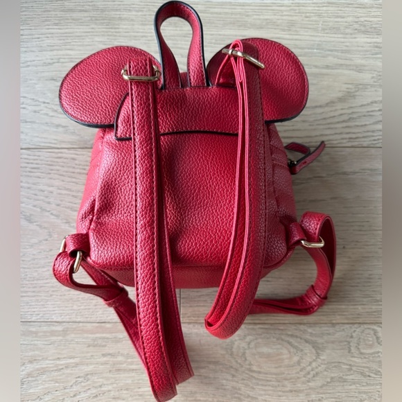 Red Mini Mickey Mouse Unisex Backpack with Bow and Ears Disney Park Character main image 4